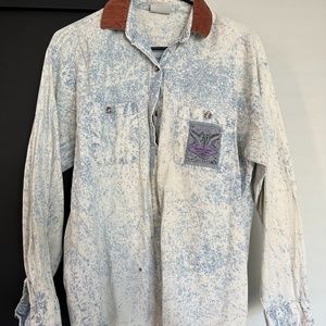 Mixed Blues Vintage Flannel